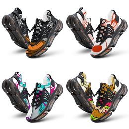 GAI Men Women DIY Custom Designer Shoes Low Top Canvas Skateboard Triple Black Customization UV Printing Sports Sneakers Xuebi 1008-00153