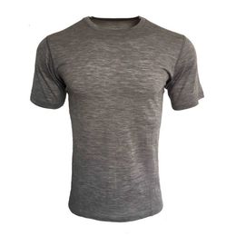 Men's T-Shirts 100% Merino Wool T shirt Base Layer Lightweight Shirt Wiing Breaable Qui Dry Anti-Odor 170 Gramme G221118
