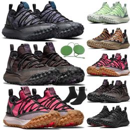 ACG Mountain Fly Low Running Shoes para hombres Mujeres al aire libre Anthracite Adventure Flash Fosson Fossil Rock Climbing Verde Abyss Man Jordas