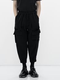 Men's Pants Spring and Autumn original men's overalls youth pure Colour street black casual style 221119
