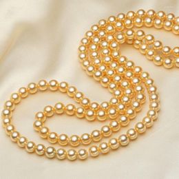 Chains Fashion Classic Multiple Ways To Wear 120CM Chain Imitation Pearl Necklace High Quality Long For Women Year Gift