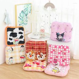 Pillow 1pcs Kawaii Bear/Kuro/Hamster Plush Seat Pad Soft Car Waist Sofa Chiar Girl/Kids Birthday Gifts