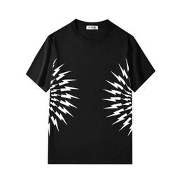 Men's T-Shirts New luxury Men Novelty NEIL BARRETT underbolt T Shirts T-Shirt Hip Hop Skateboard Parkour Street Cotton Tee Top D247 G221118