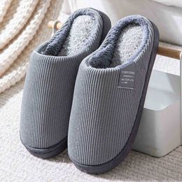 Men Slippers Fashion Autumn Winter Cute Warm Keeping Shoes Men Casual Flat House Indoor Bedroom Home Cotton Comfortable Slippers J220716