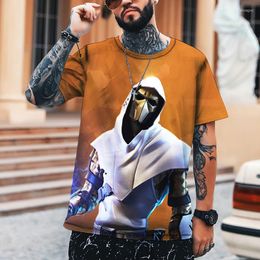 Men's T Shirts KYCK Shirt Not Steel Warrior Character Stimulating Good-looking 3D Printed Top Round Neck T-Shirt Oversized 9XL
