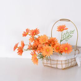 5 head Dutch chrysanthemum simulation flower small Daisy flower Cosmos wedding home photography decoration props