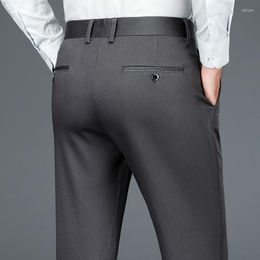 Men's Pants Classic Men's Fabric Casual Business Fashion Non-iron Straight All-match Trousers Male Brand