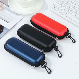 Sunglasses Cases Portable EVA Eyewear Cover Hard Case For Women Men Glasses Box With Lanyard Zipper Eyeglass Protector 221119