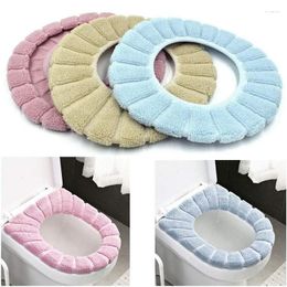 Toilet Seat Covers Washable Cover Mat Set Warm Soft Bathroom Universal Plush Pad Home Closestool Lid Accessorie