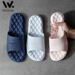 Women and Men Indoor Breathable Bathroom Thin Sandals Wummer Thicksoled Slippers and Slippers for Bath Shoes J220716