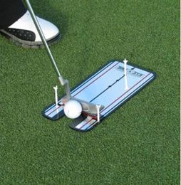 Golf Putting Mirror Alinhamento Treinamento Aid Swing Trainer Practice Line Putting Acessórios Mirror Equipamento Esportivo ao ar livre4515674