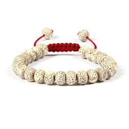 Beaded Ailatu Jewellery Wholesale 10Pcs/Lot 7X10Mm Xingyue Bodhi Seed Beads Unisex Yoga Meditation Cz Rame Bracelet For Gift Drop Deli Dhmv6