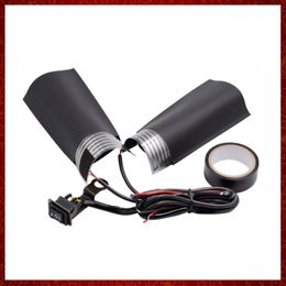 ST346 Universal Heated Grips 12V Motorcycle Electric Heating Handle Kit Refit Hand Set Universal Electric Heating Insert Handlebar Pad