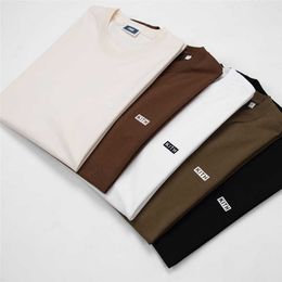 Men's T-Shirts 2022ss KI T Shirt Men Women 1 1 High Quality Classic Floed Box Tee Oversize Tops Short Sleeve T-shirt G221118