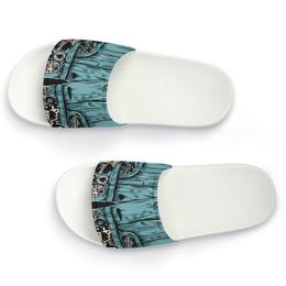 Anpassade skor DIY tillhandahåller bilder för att acceptera anpassnings tofflor Sandaler Slide AJSK Mens Womens bekväma