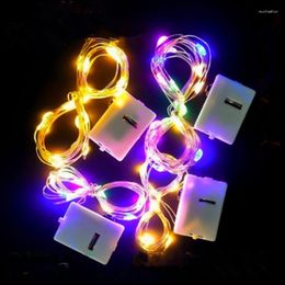 Strings 10pcs Smart Flashing LED String Lights Fairy Garland Christmas Tree Decor Navidad Wedding Party Gifts With Battery