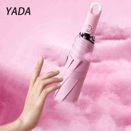 Yada Luxury 8 Ribs Anti Portable Foldable Automatic Umbrella For Man Women Rain Large Windproof YD210001 J220722