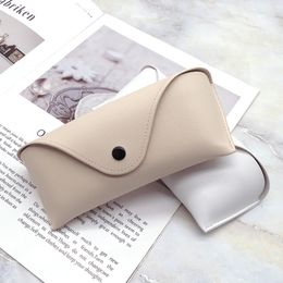 Sunglasses Cases Durable Leather Eye Glasses Shell Hard Case Convenient Lightweight Protector Box Solid Colour Pouch Bag Easy To Carry 221119