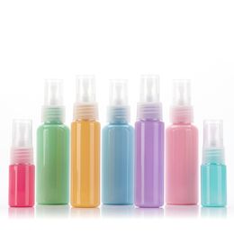200pcs/lot 30ml Macaron Colour emulsion perfume bottle powder pump trial sample bottle wholesale