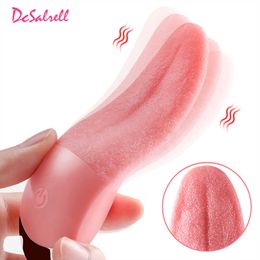 Beauty Items Tongue Licking Vibrator Soft G Spot Clitoral Stimulator Mini Clit Adult sexy Toy for Women Rechargeable Nipple Female Masturbator