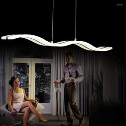 Pendant Lamps Modern Led Lights For Living Room Acrylic Stainless Support Dimming With Remote Control Droplight Home