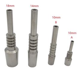 10mm Titanium Tips Titanium Nail Smoking Accessories Male Joint Micro NC Kit Inverted Nails Length 40mm For Water Pipe Bong