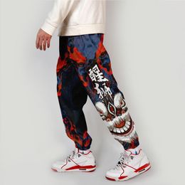 Calça masculina wawni estilo chinês moda 3d impressa as calças casuais longas harajuku elástico calça acessórios únicos de hip hop cortes de hip hop
