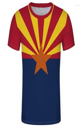 Men039s T Shirts US USA State Arizona Flag Tshirt Fai da te Nome realizzato su misura PO Testo Stampa 3D vestiti 6701033