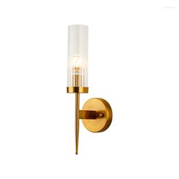 Wall Lamp Nordic Decorative Modern Simple Creative Crystal Living Room Background Bedroom Staircase Bedside Light Fixtures