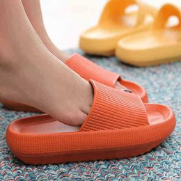 Korean Style Versatile Slippers Men Household Nonslip Bathroom Sandals Couple Coconut Comfortable Slippers Beach Shoes J220716