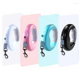 Dog Collars Durable Automatic Retractable Pet Puppy Cat Traction Rope With Rechargeable LED Light Walking Belt Leash