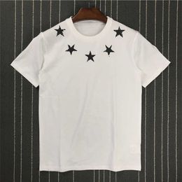 Men's T-Shirts Fashion Cotton Short sleeve T-shirts Star Print Unisex Men Women Lovers Couple Style Round ne T-shirt boyfriend gift G221118