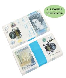 Best 3A Fake Money Funny Toy Realistic UK POUNDS Copy GBP BRITISH ENGLISH BANK 100 10 NOTES Perfect for Movies Films Advertising Social Me2021045