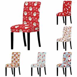 Chair Covers Cover Christmas Happy Year Table Decoration Dining Room Kitchen El Banquet Slipcovers