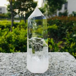 Decorative Figurines Large Clear Lemurian Seed Quartz Natural Point Cluster Crystal Rough Healing