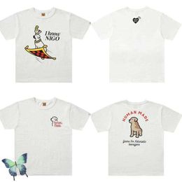 Men's T-Shirts New Arrival Puppy Print Women's Bamboo Cotton HUMAN MADE T-shirt G221118