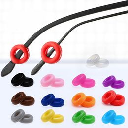 Lens Clothes 5 Pair Eyeglass Temple Tips Sleeve Retainer Silicone Antislip Holder Elastic Glasses Ear Hook Mirror Leg Accessories 221119