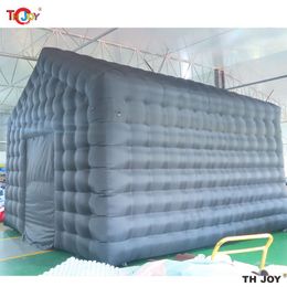 Black Inflatable Activities Cube Wedding Tent Square Gazebo Event Room Big Mobile Portable NightClub Party Pavilion For Outdoor Use