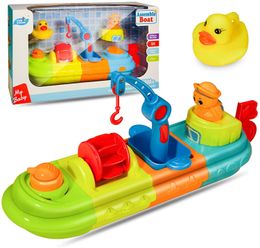 Bath Toys Baby Spray Water for Kids Wind Up Boat Swim Shower room 1 2 3 4 Years 221118
