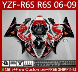Motocicleta Bodys for Yamaha yzfr6s Santander Red YZF600 YZF R6S 600CC 20062009 Bodywork 96NO20 YZF R6 S 600 CC YZFR6S 06 07 07 081551713