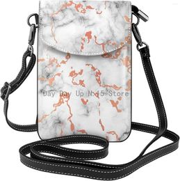 Duffel Bags Marble Crossbody Wallets For Women With Slots & Strap