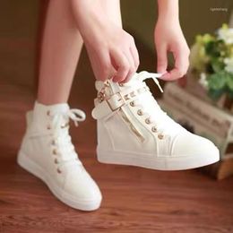 Athletic Shoes Children's High-top Canvas For Boys Girls Sneakers Spring Autumn White Black Single Kids Boots