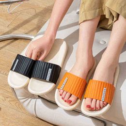 Fashion Slippers Women Summer Home Indoor Couple Bath Light Luxury Cool Male Bathroom Nonslip Soft Ins Tij Wear Men Shoes J220716