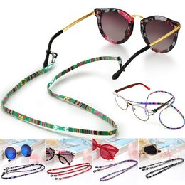 Eyeglasses chains Practical Eyeglass Sunglasses Cotton Neck String Cord Retainer Strap Eyewear Lanyard Holder HighEnd Ethnic Rope Glasses Chain 221119