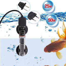 Filtration Heating Mini Aquarium Heater Submersible Auto Thermostat Heater Fish Tank Water Heater Quartz Tube with Suction Cup Aquarium Accessories 221119