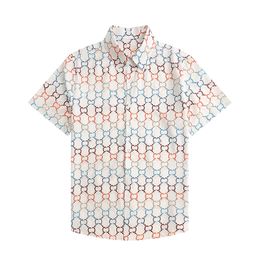 23ss Luxury Designer T Shirts Mens Fashion Geometric print bowling shirt Hawaii Floral Womens Casual shirts Men Slim Fit Short Sleeve Dress -Shirt Variety 5555