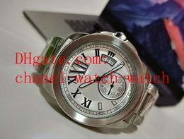 Real Photo Stainless steel Bracelet Silver Mens Automatic Mechanical Watch Men's Sports Wrist Watches Transparent Back