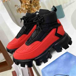 Designer 19Fw Casual Shoes Cloudbust Thunder Black Sneakers Mens Women Trainers Knit High-Top Sneaker Light Rubber 3D Winter War