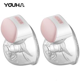 Breastpumps YOUHA Electric s Portable Hands Free Wearable Silent Comfort Breast Milk ctor Collector Afree 221119