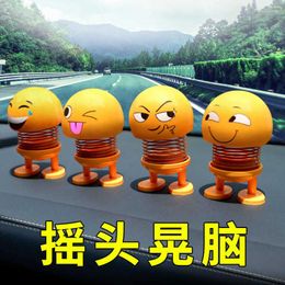 Interior Decorations Spring Shake Head Doll Decoration Car Ornaments Cute Simulation Lovely Toy Car-stylin